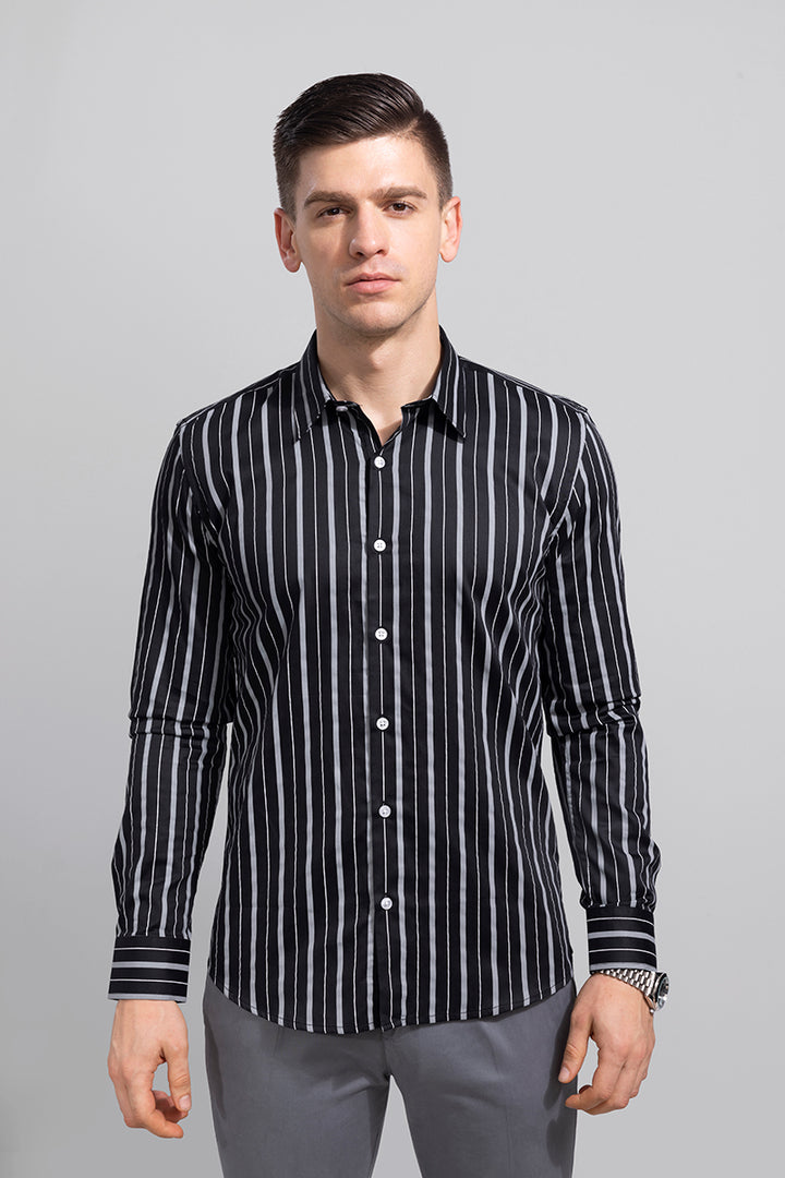 Hoary Black Stripe Shirt