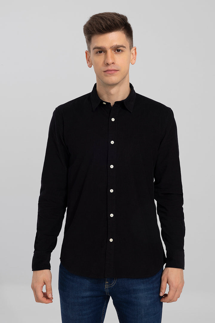 Authentic Black Corduroy Shirt