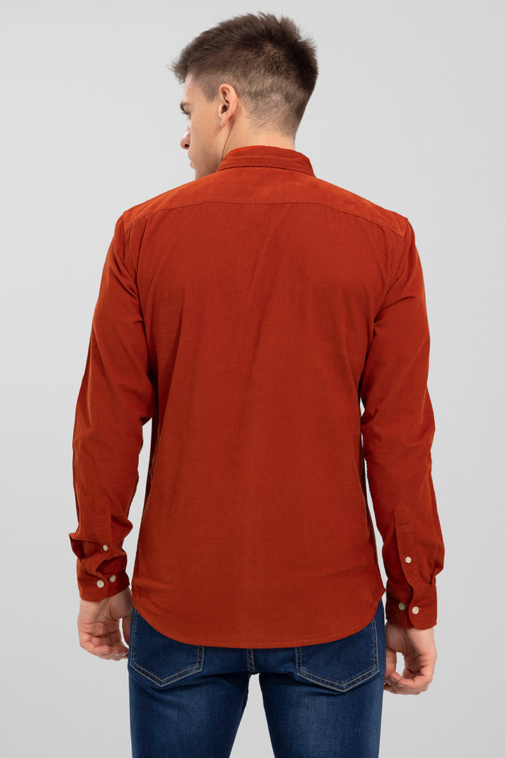 Velveteen Red Corduroy Shirt