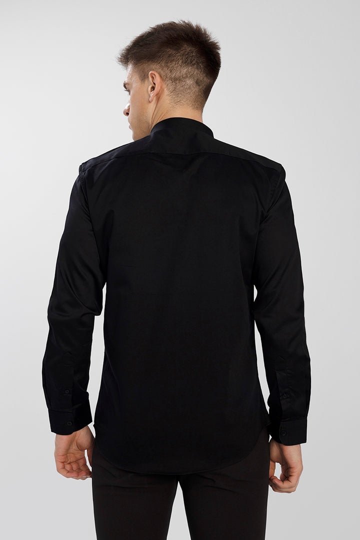 Grandiose Black Embroidery Shirt