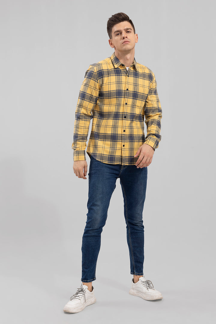 Derek Yellow Flannel Shirt