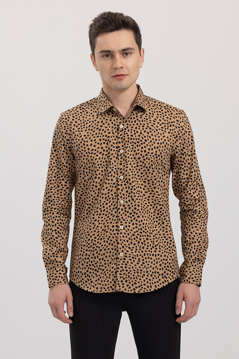 Montage Leopard Brown Shirt