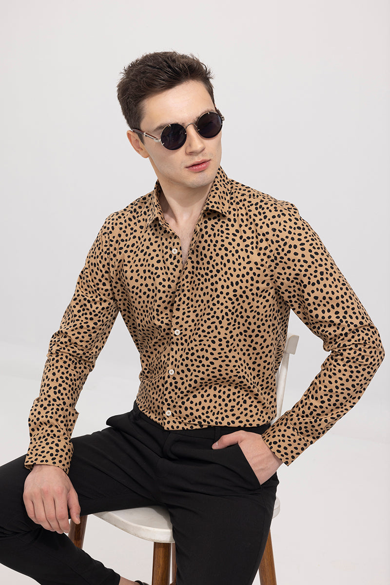 Montage Leopard Brown Shirt
