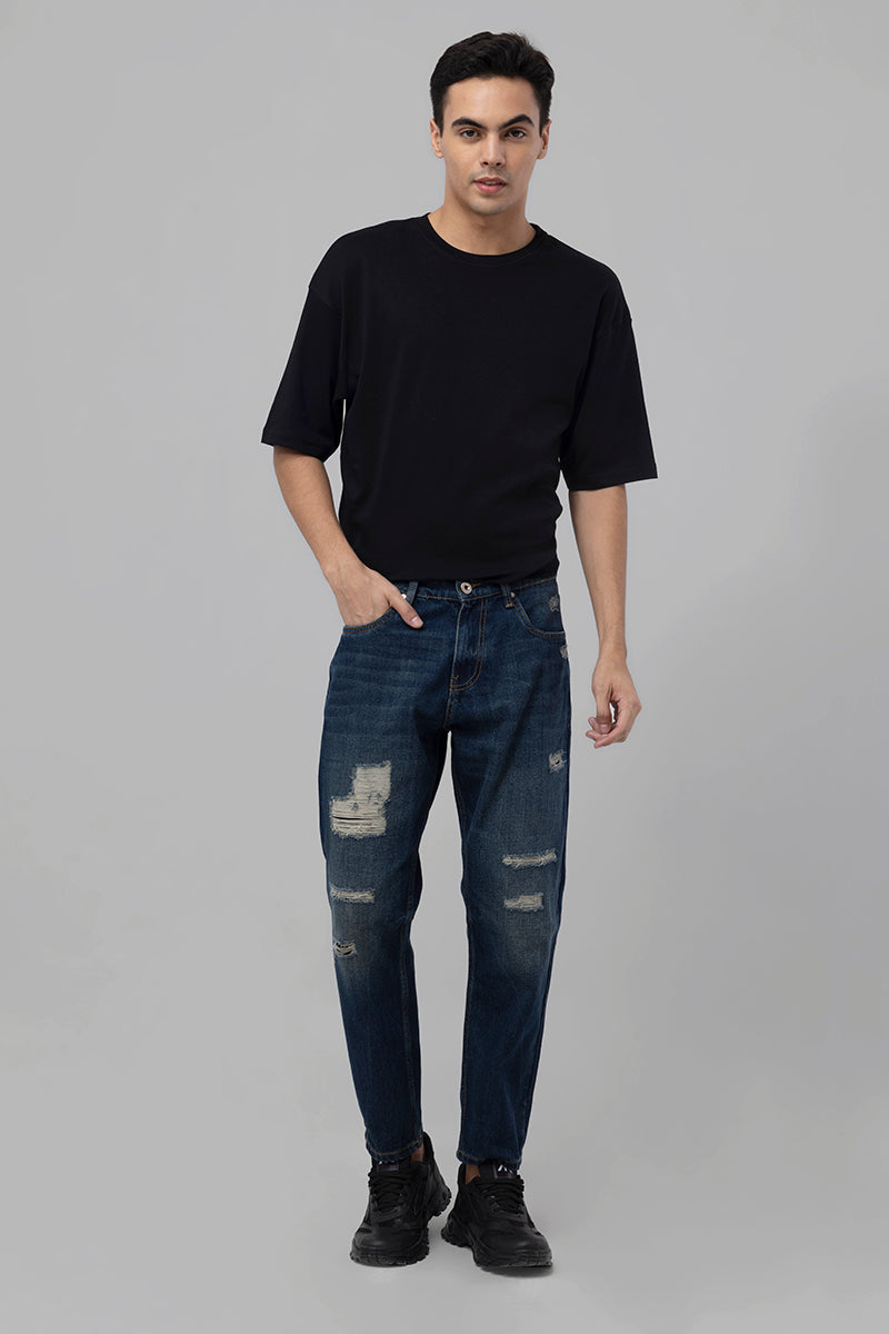 Boozy Grunge Blue Baggy Fit Jeans