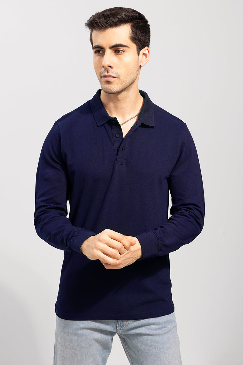 Dominic Navy Polo T-Shirt