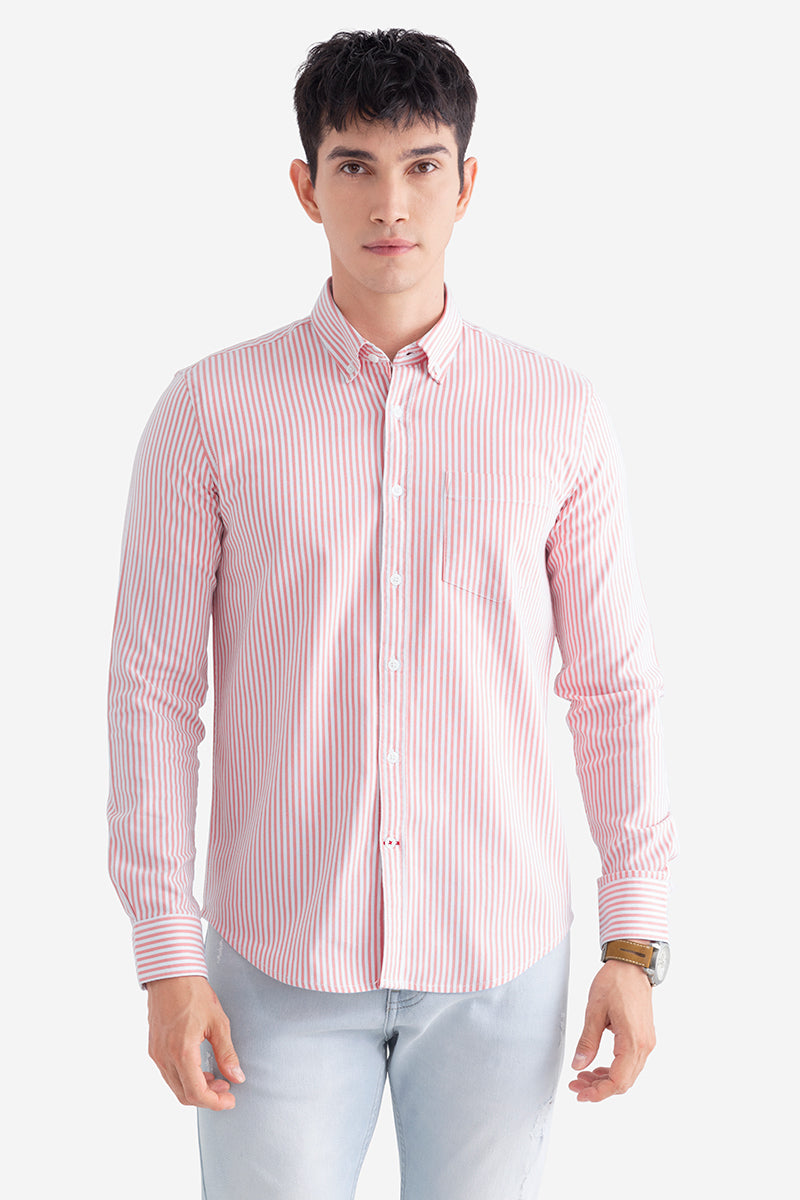 Pin Stripe Pink Shirt