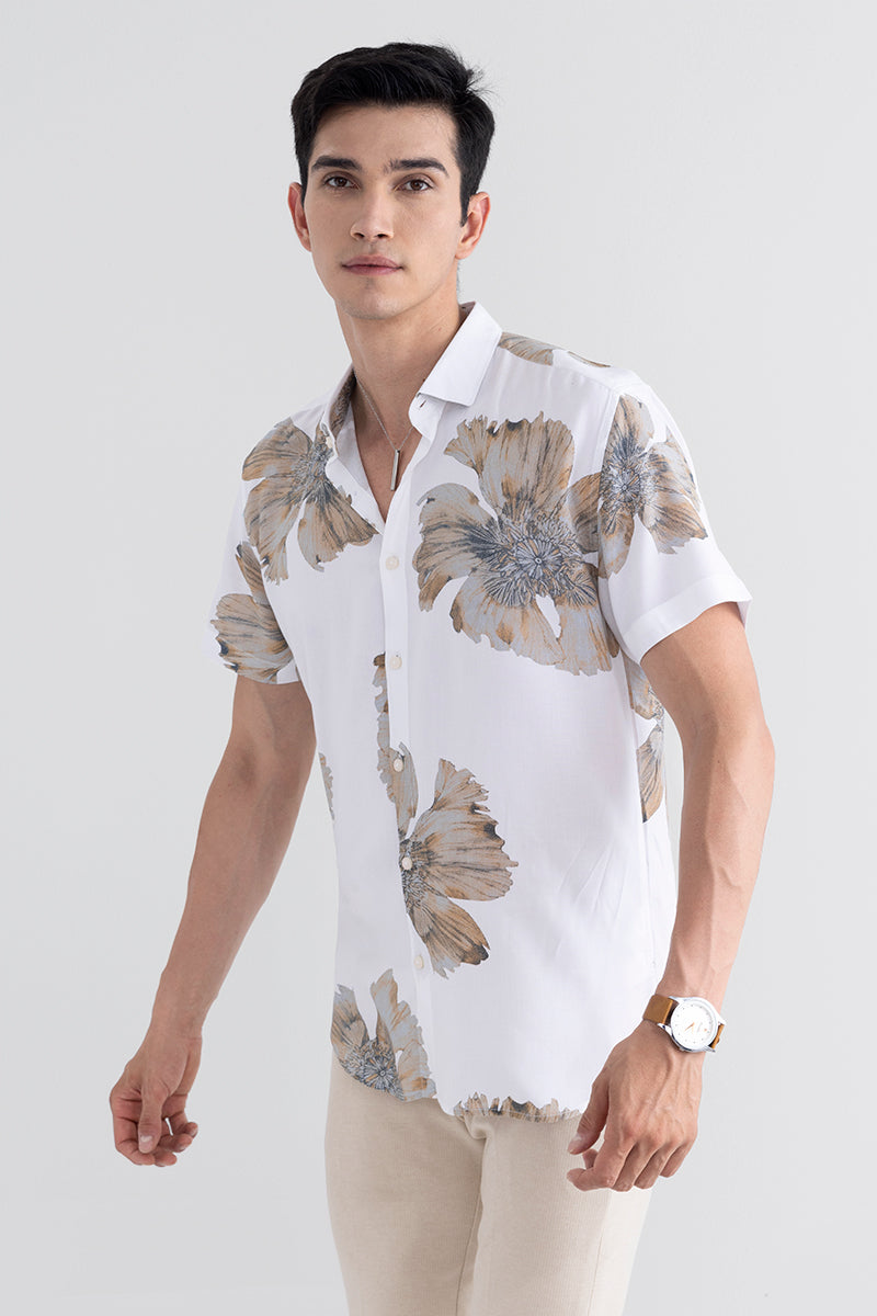 Exo Leaf White Shirt