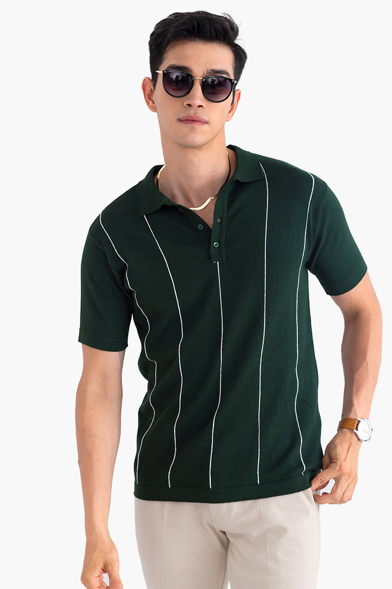 Classy Olive Polo T-Shirt