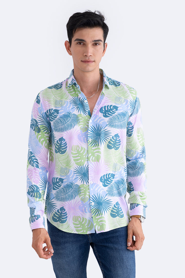 Exotic Palm Green Shirt