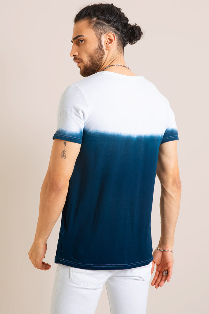 Ombre Navy T-Shirt - SNITCH