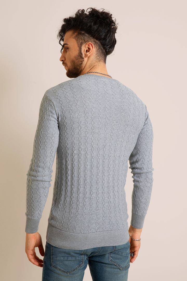 Zappy Grey Sweater - SNITCH