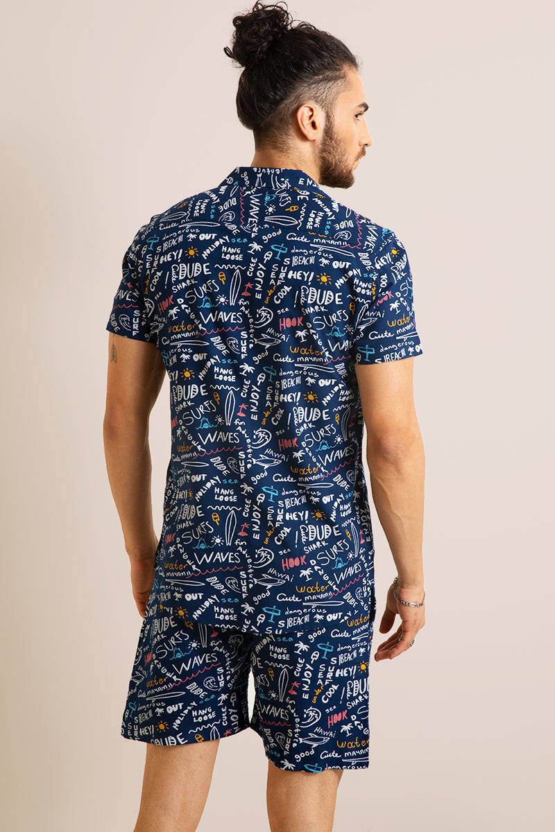 Beach Navy Co-Ords - SNITCH