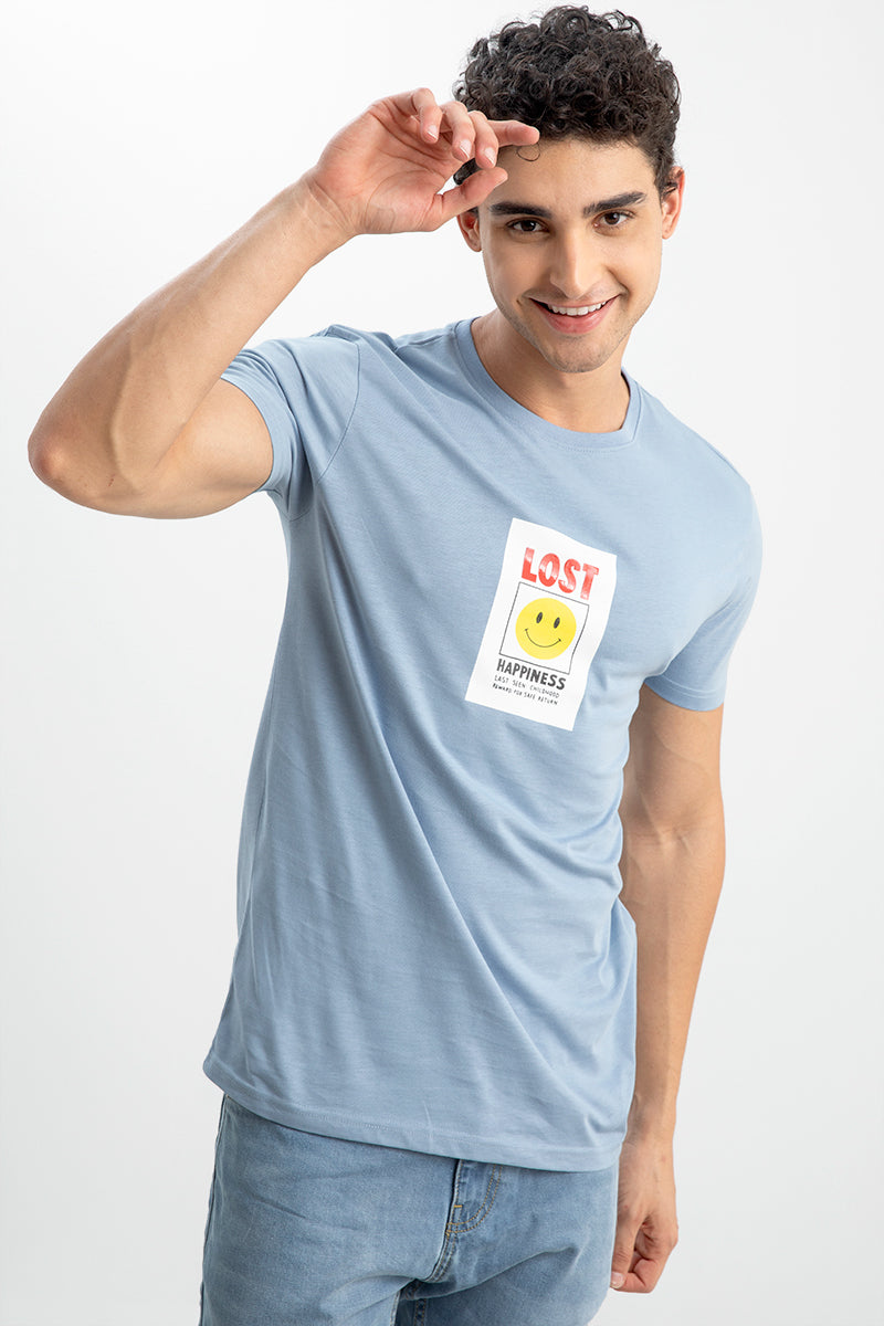 Lost Happiness Blue T-Shirt - SNITCH