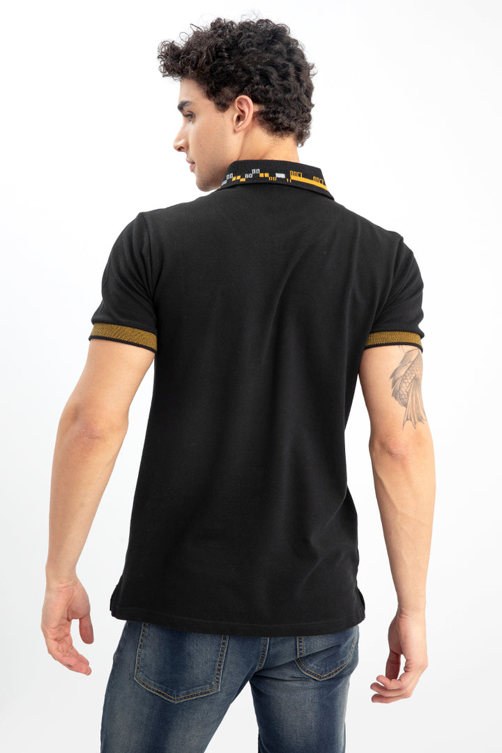 Embossed Snitch Black T-Shirt - SNITCH