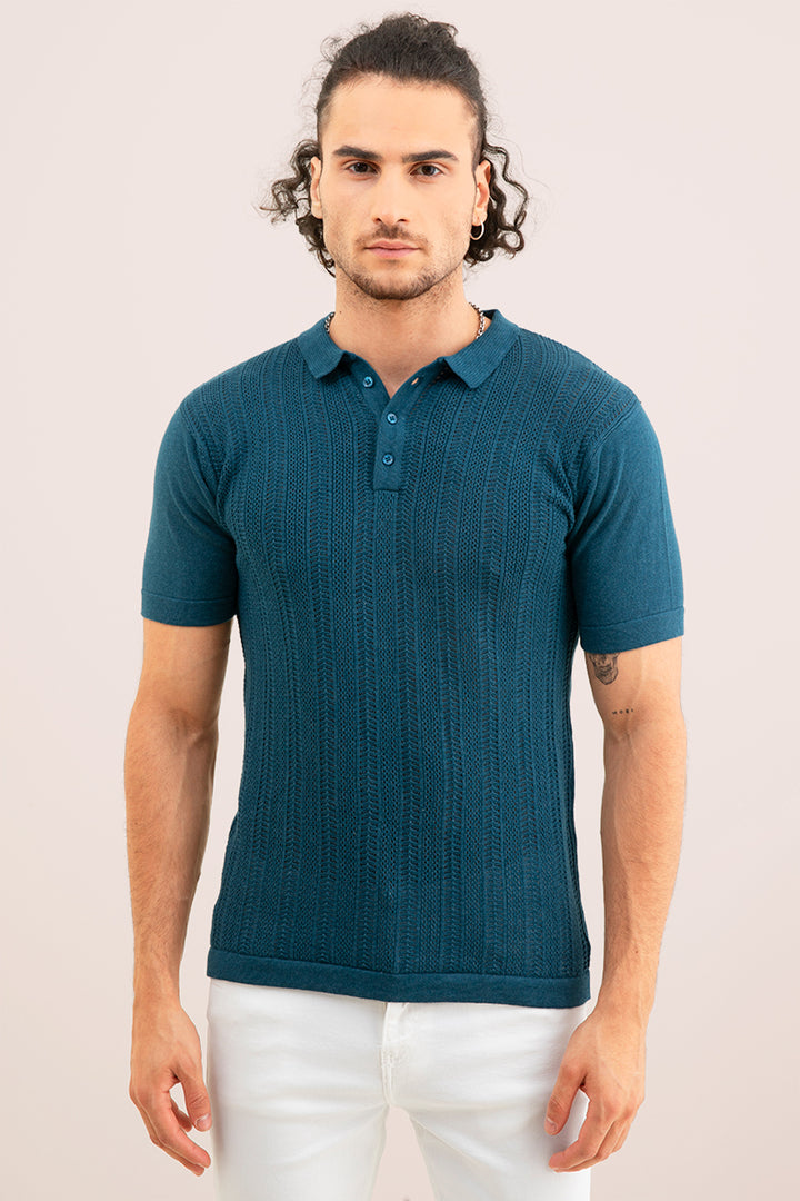 Peppy Teal Blue T-Shirt - SNITCH