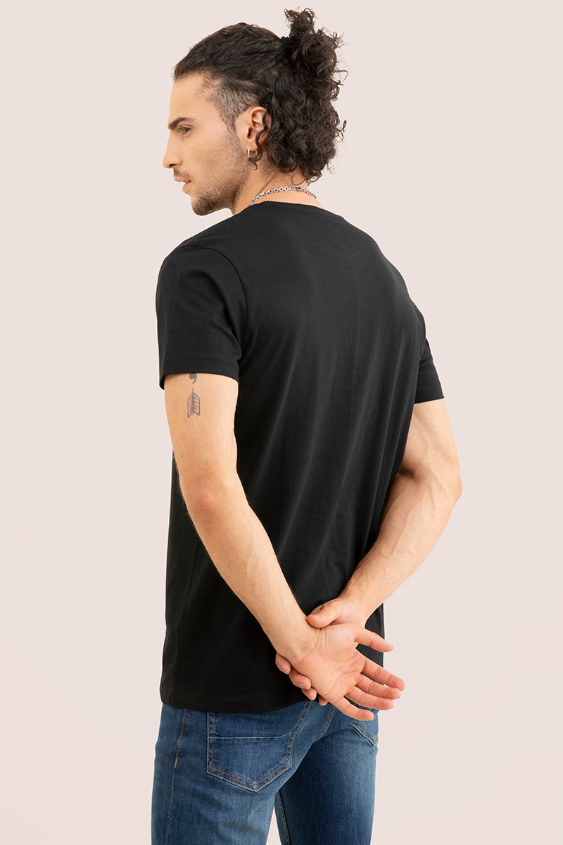 Greek Black T-Shirt - SNITCH