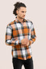 Flannel Check Orange Shirt - SNITCH