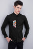 Black Lion Embroidery Shirt - SNITCH