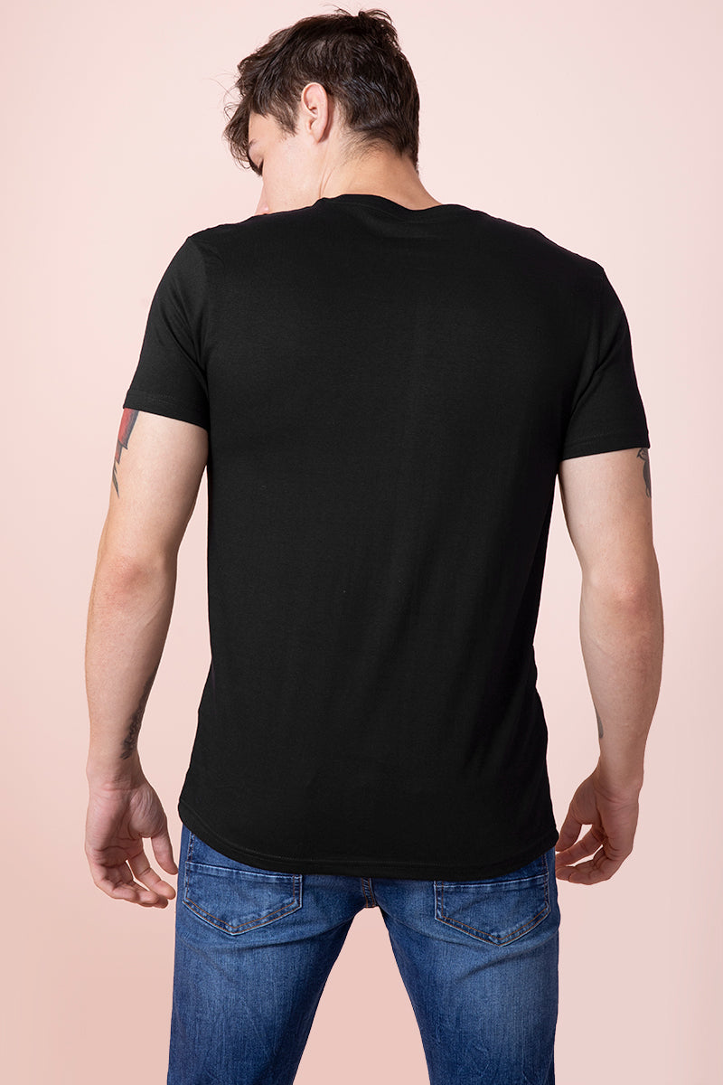 Karma Black T-Shirt - SNITCH