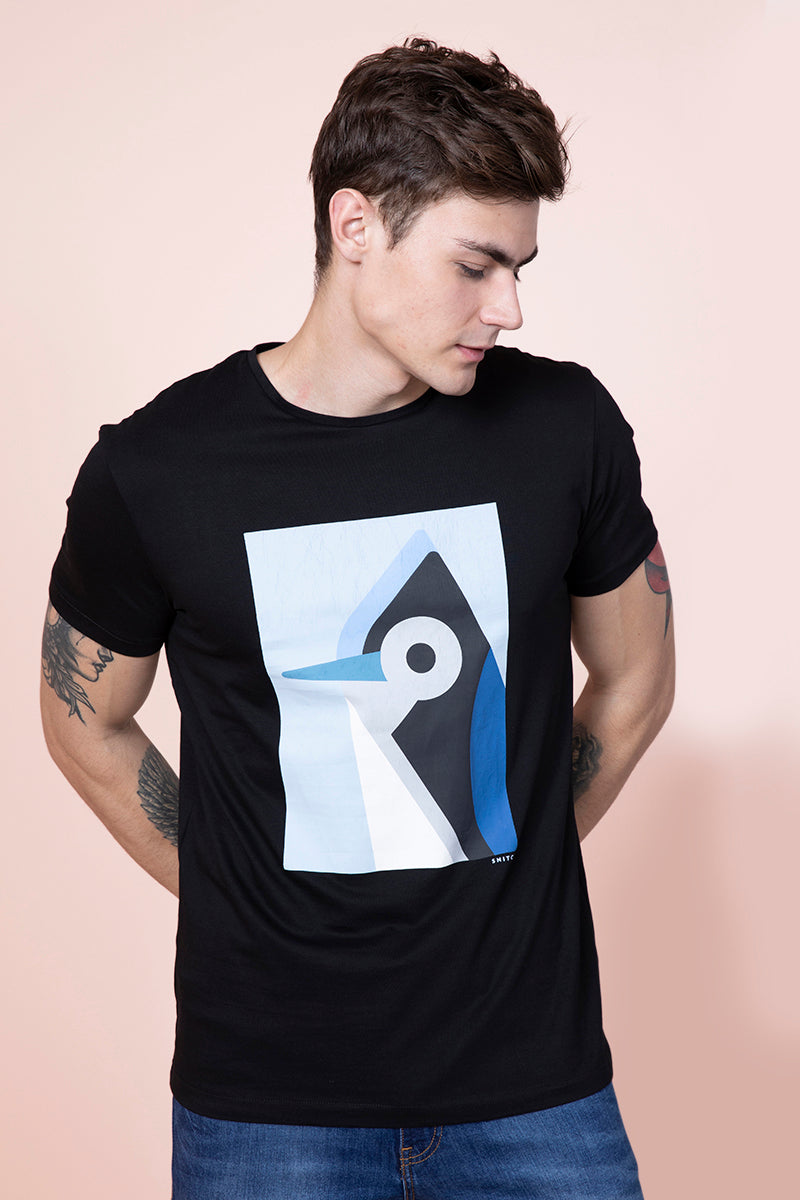 Penguin Black T-Shirt - SNITCH