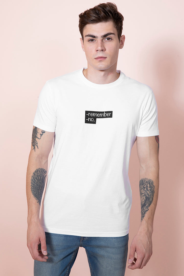 Remember White T-Shirt - SNITCH