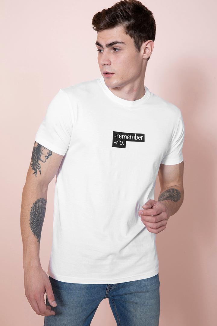 Remember White T-Shirt - SNITCH