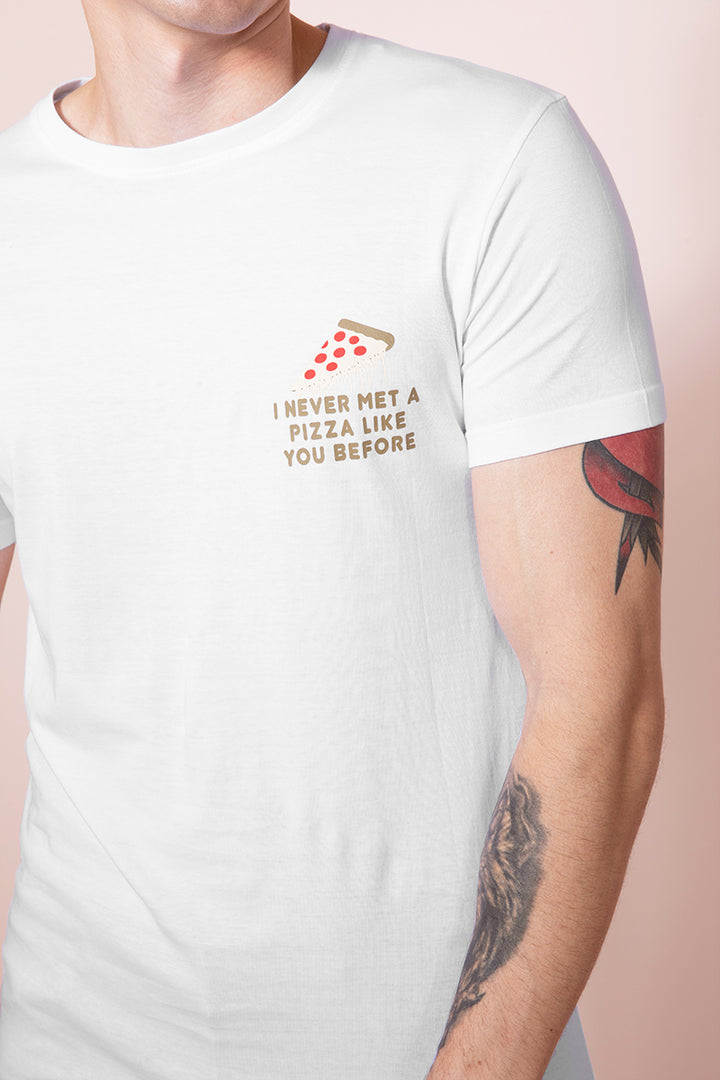 Pizza White T-Shirt - SNITCH