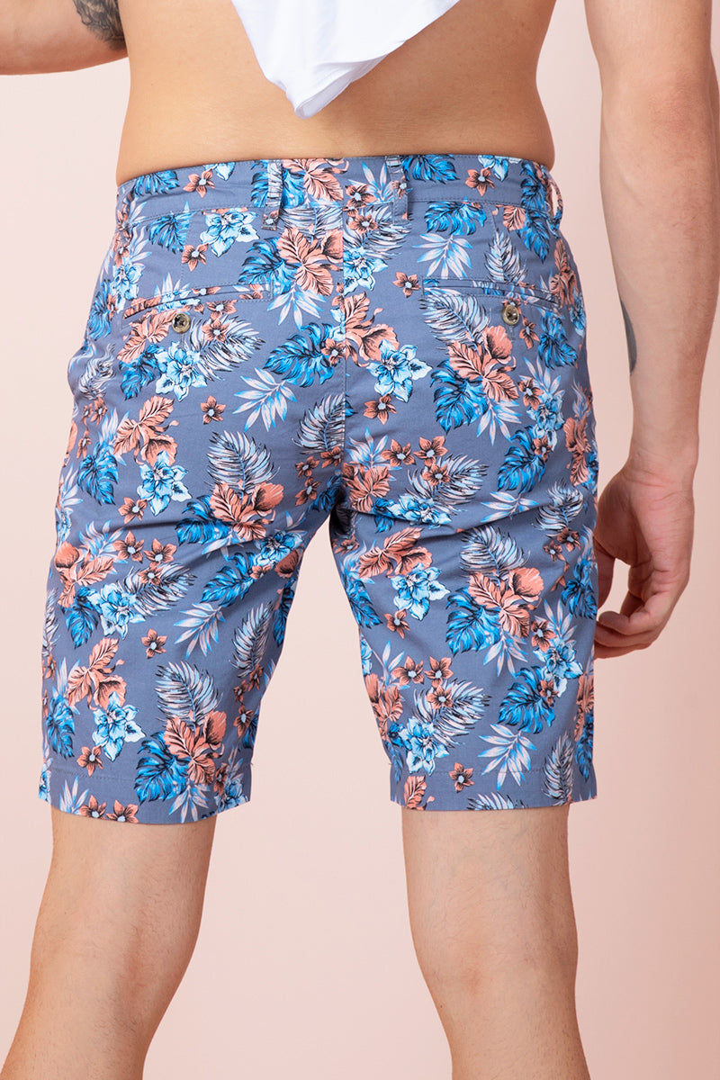 Exotic Bluebell Grey Shorts - SNITCH