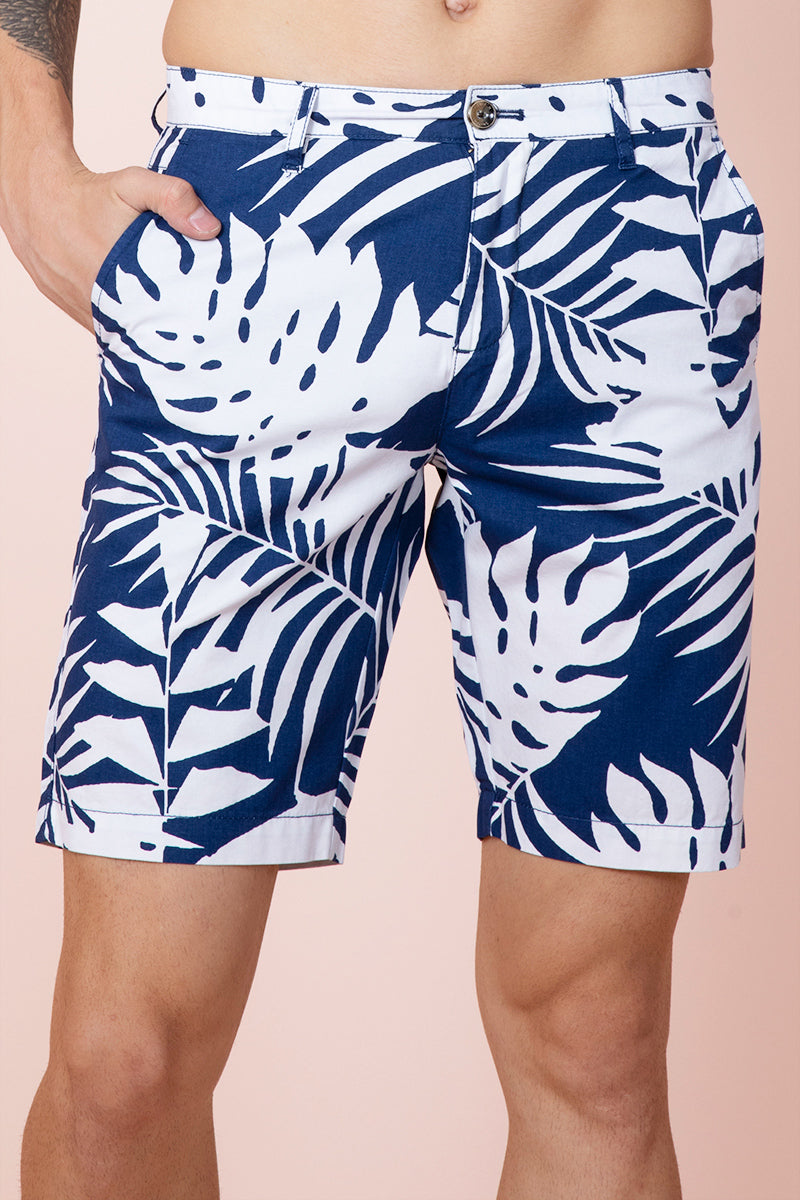 Exotic Pine Blue Shorts - SNITCH