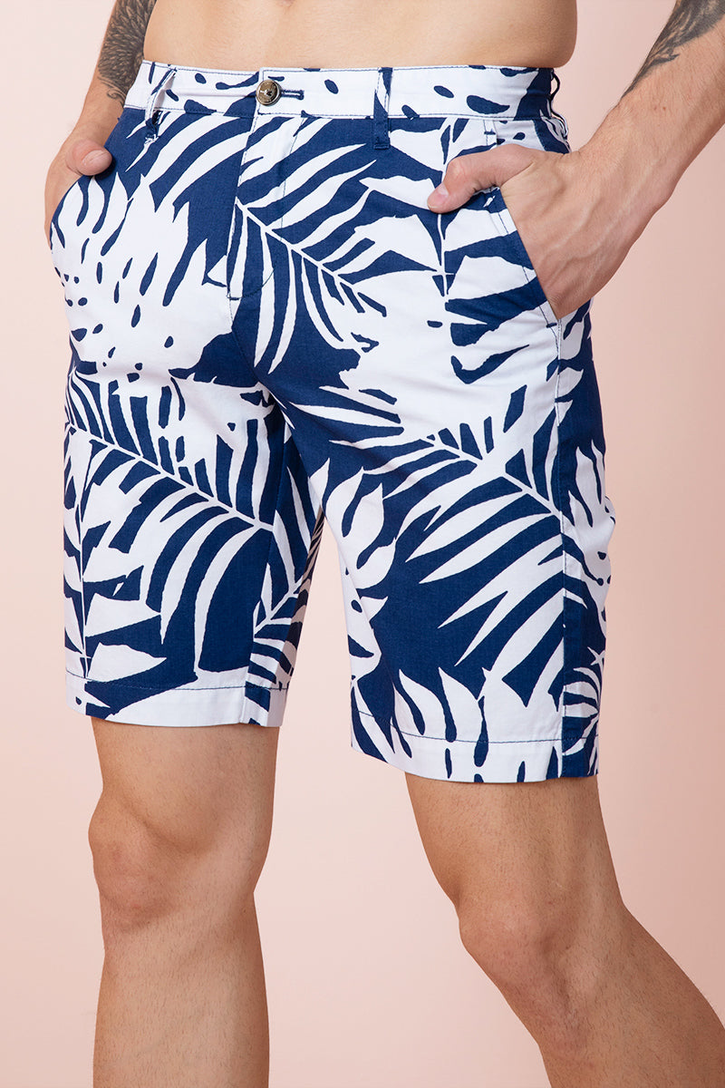 Exotic Pine Blue Shorts - SNITCH
