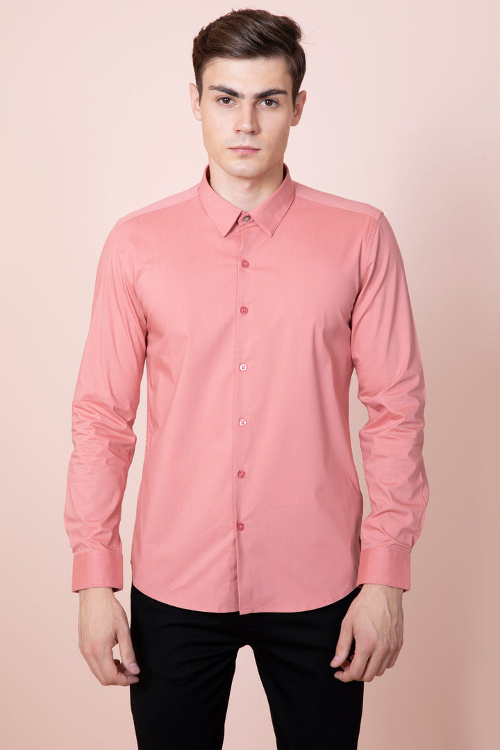 Glimmer Peach Shirt - SNITCH