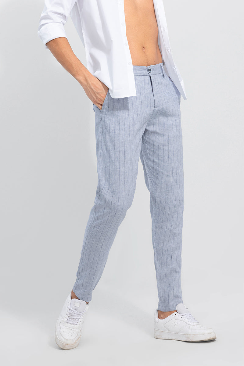 Elegance Grey Linen Pant