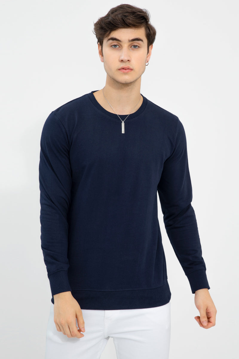 Navy Sweatshirt - SNITCH