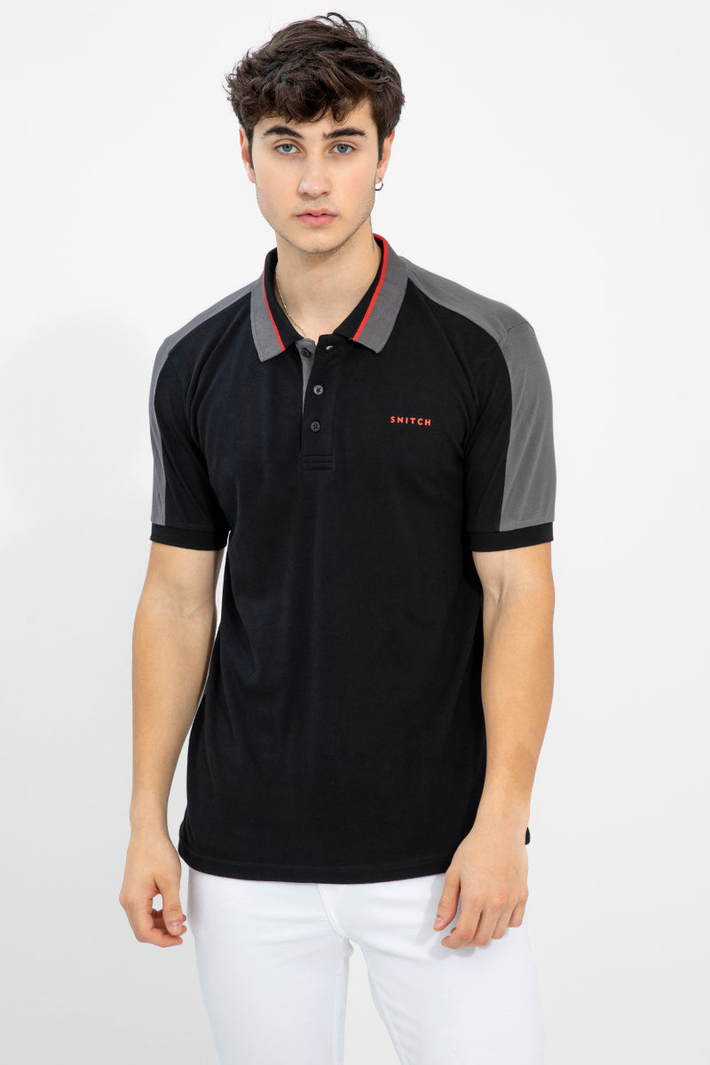Tetrad Black T-Shirt - SNITCH