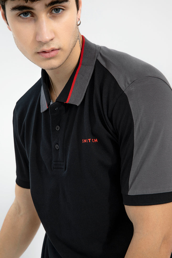 Tetrad Black T-Shirt - SNITCH