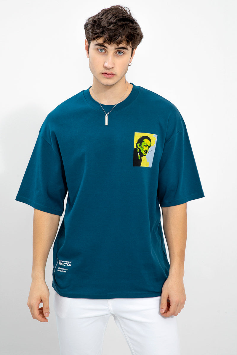 Salvador Dali Teal Blue T-Shirt - SNITCH