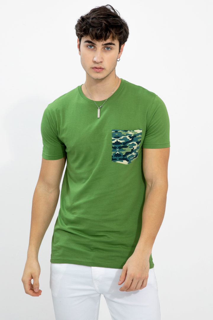 Camouflage Green T-Shirt - SNITCH