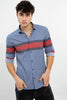 Double Panel Blue Shirt - SNITCH