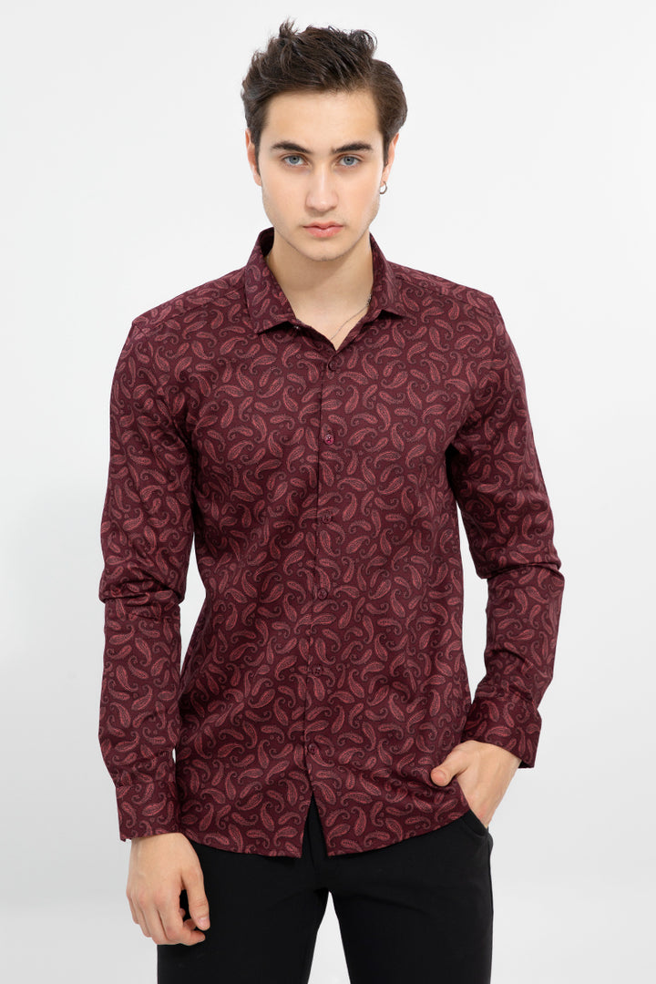 Persian Paisley Red Shirt - SNITCH