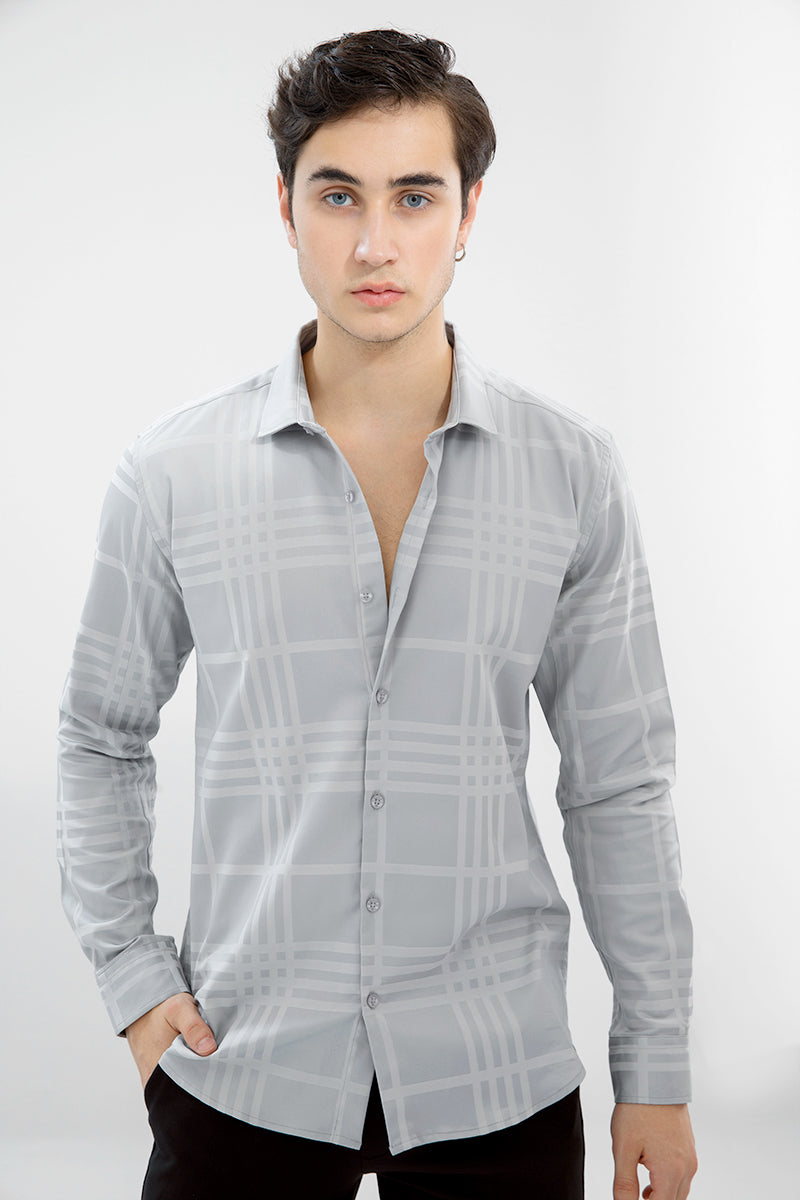 Shimmer Grey Shirt - SNITCH