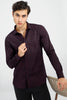 Shimmer Maroon Shirt - SNITCH