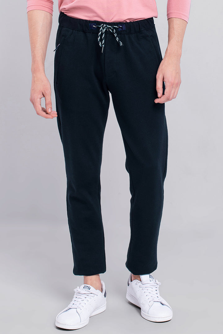 Navy Amour Knitted Pants - SNITCH