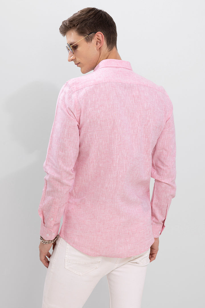 Tony Pink Linen Shirt