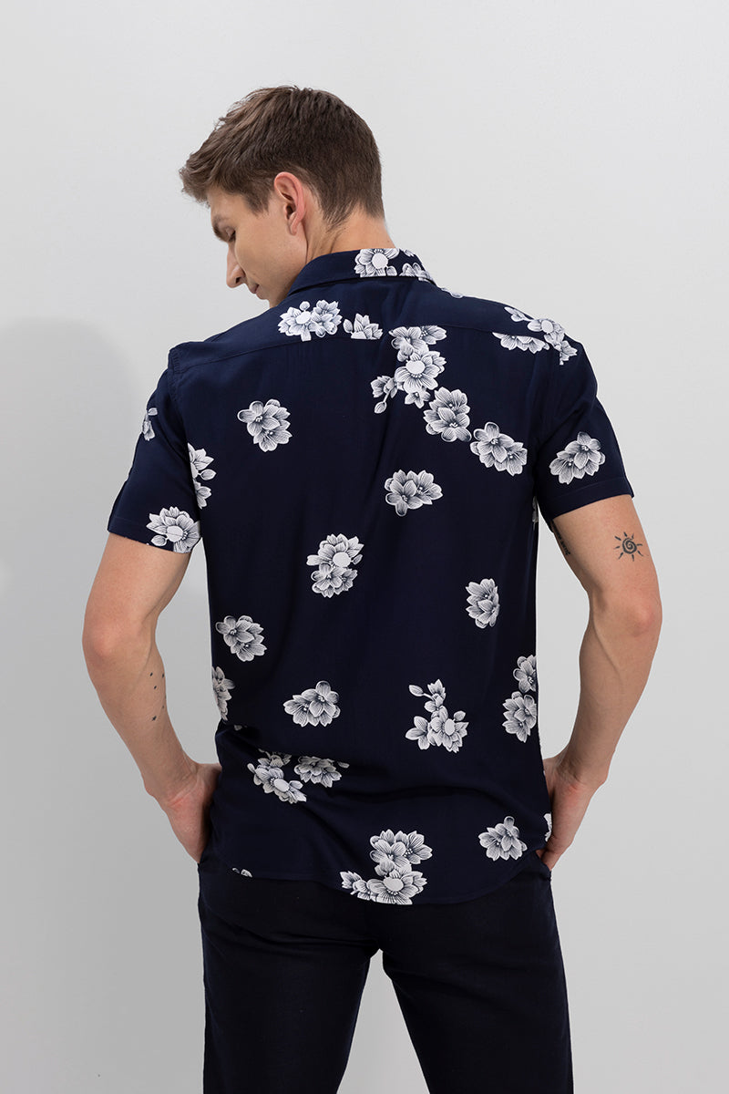 Camellia Navy Shirt