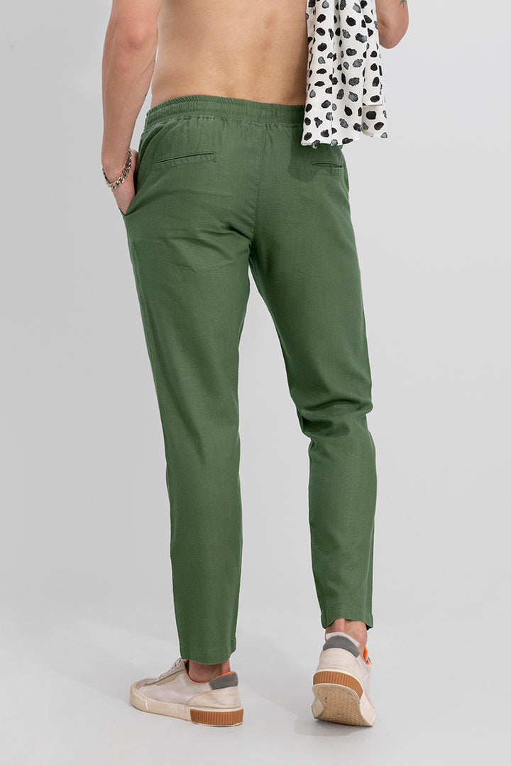 Soothy Olive Linen Pant