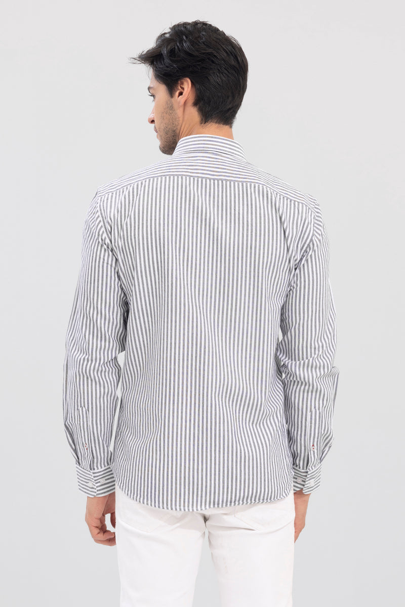 Simple Stripe Grey Shirt