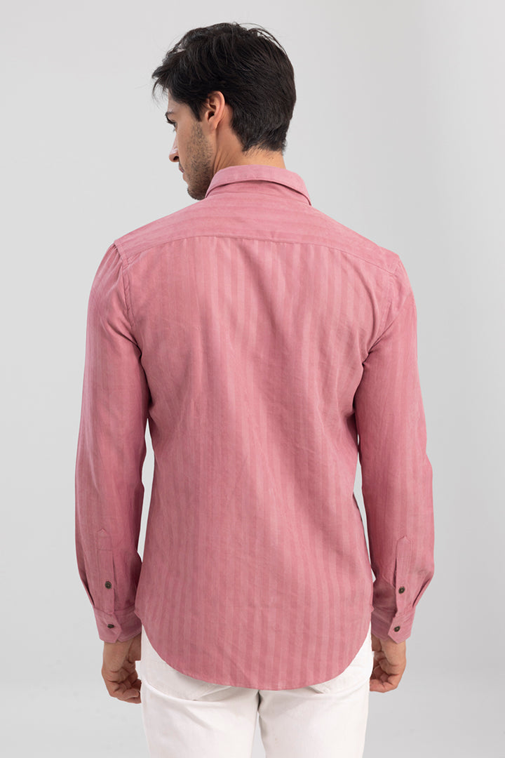 Dualtone Stripe Pink Shirt