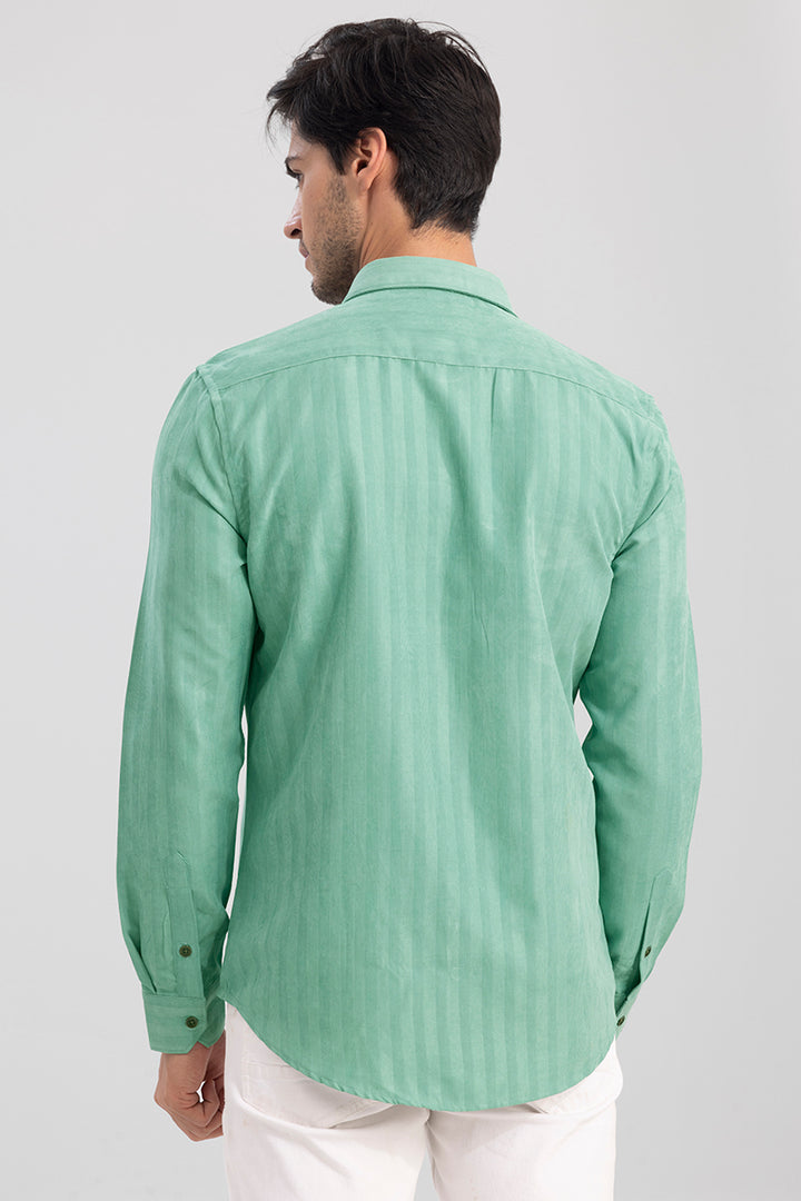 Dualtone Stripe Green Shirt