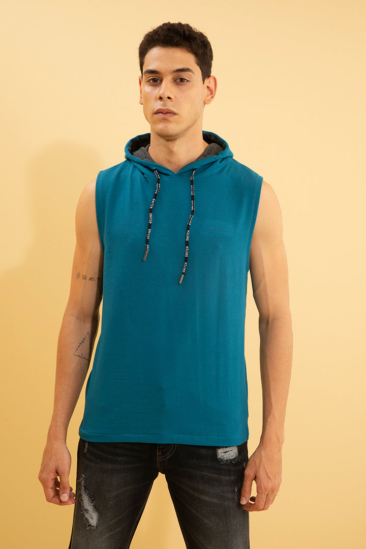 Limber Blue Sleeveless T-Shirt - SNITCH