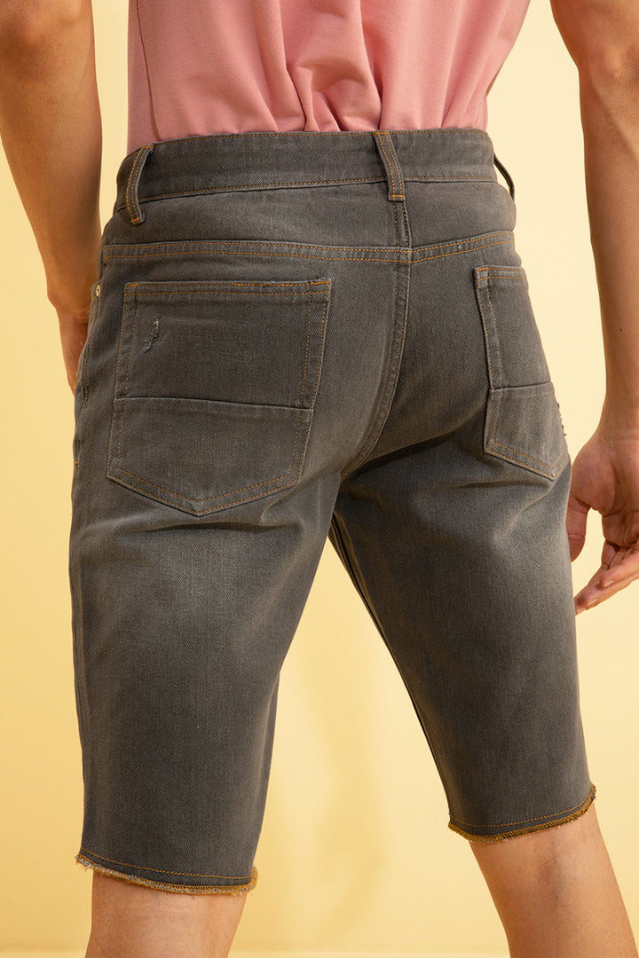 Prance Grey Denim Shorts - SNITCH